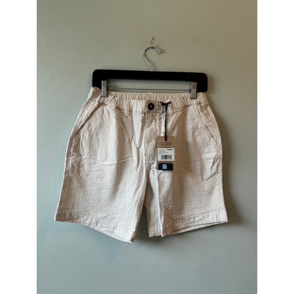 NWT CHUBBIES The Weavers 7" Seersucker Strech Shorts